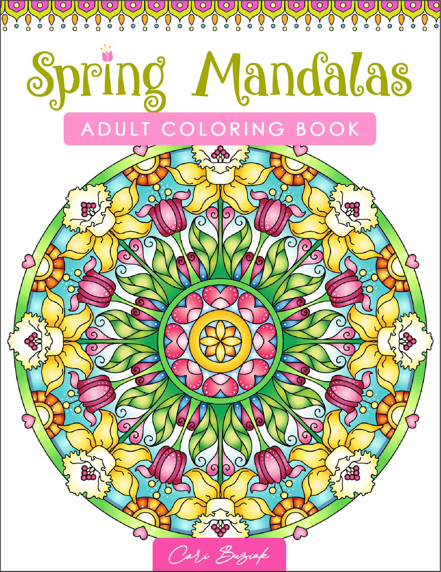 Spring Mandalas adult coloring book - AonCelticArt coloring books