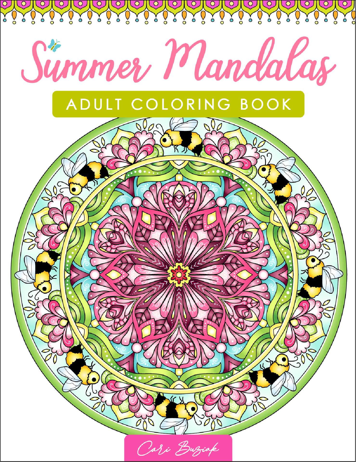 Summer Mandalas adult coloring book - AonCelticArt coloring books