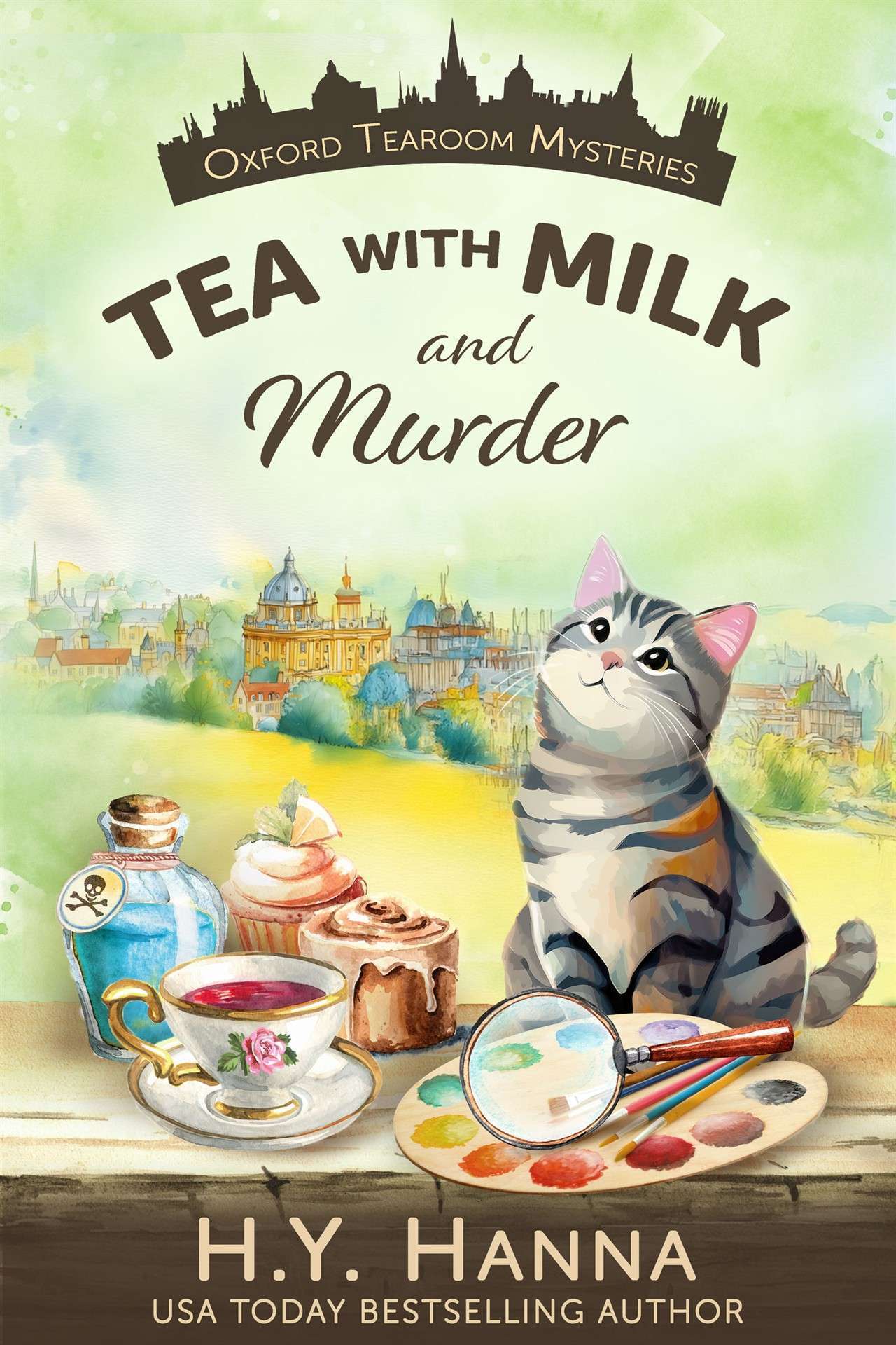 Tea with Milk and Murder (A traditional British whodunit and culinary cozy mystery) - Oxford Tearoom Mysteries 2