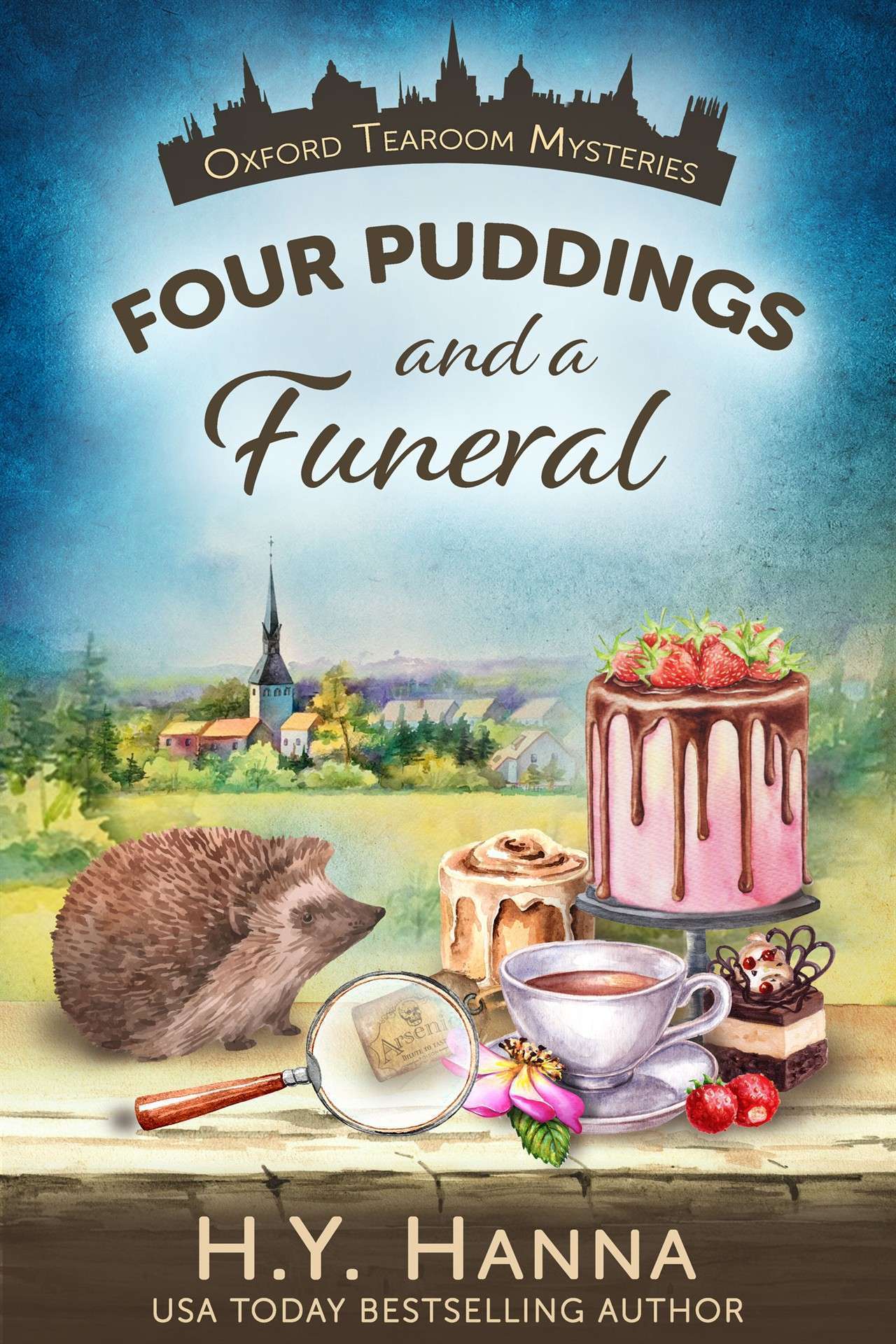 Four Puddings and a Funeral (A traditional British whodunit and culinary cozy mystery) - Oxford Tearoom Mysteries 6